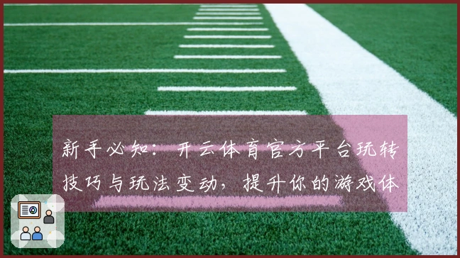 新手必知：开云体育官方平台玩转技巧与玩法变动，提升你的游戏体验！